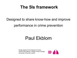The 5Is framework: Designed to share know