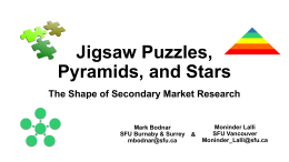 Jigsaw Puzzles, Pyramids, and Stars