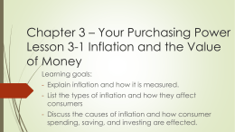 Chapter 3 * Your Purchasing Power Lesson 3
