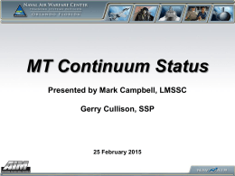 MT Continuum Capabilities - Authoring Instructional Materials (AIM)
