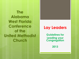 Lay Leaders - Pensacola District