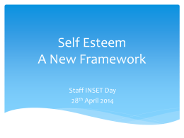 Self Esteem-A New Framework