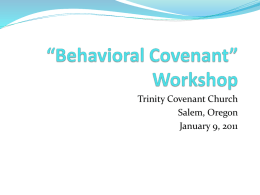 Workshop - Evangelical Covenant Church