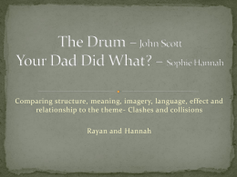 The Drum * John Scott Your Dad Did What? * Sophie Hannah