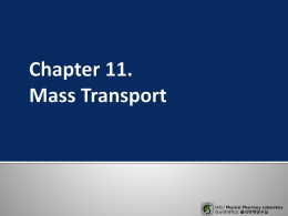 Mass transport - Physical Pharmacy Laboratory