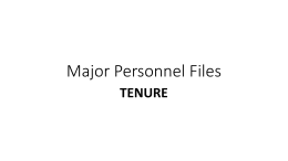 Major Personnel Files - Cla