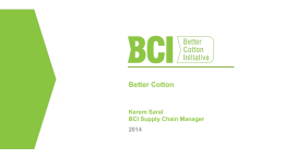 Placing Orders with BCCUs - Better Cotton Initiative
