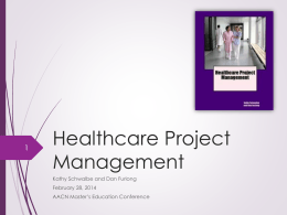 project managers - Healthcare Project Management