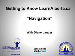 Getting to Know LearnAlberta.ca