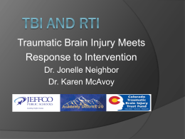 TBI and RTI - Brain injury - Colorado Kids Brain Injury Resource