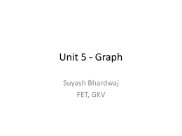 Unit 5 - Graph - Suyash Bhardwaj