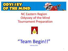 Tournament Preparation Presentation (from Feb. 14 webinar)