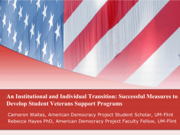for student veterans - American Association of State Colleges and