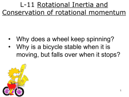 Rotational (angular) momentum