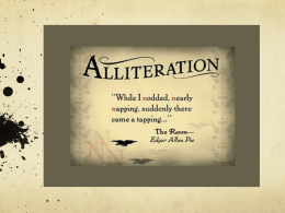 Alliteration presentation