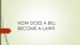 how a bill becomes a law?