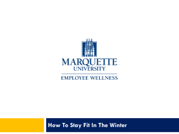 Employee wellness - Marquette University