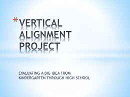 vertical alignment project