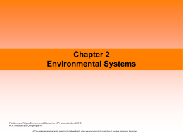 APES Chapter 2 teacher edited 2015 ppt