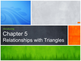 Geometry Chapter 5_1 to 5_6 Powerpoint udpated