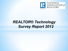 RFCU Survey - National Association of Realtors
