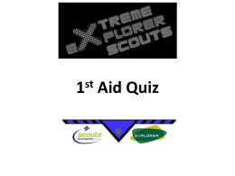 1st Aid Quiz - Lupine Adventure Co