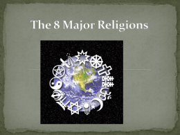 The 8 Major Religions - Spokane Public Schools