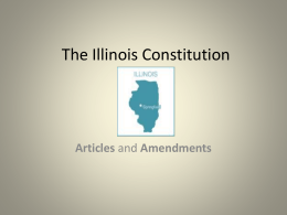 The Illinois Constitution