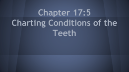 Charting Conditions of the Teeth