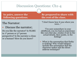 Discussion Questions: Ch1-4 - 12EnglishCommunicationsMsGrear
