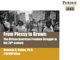 Workshop, Patton: “Up From Slavery—the Post