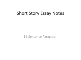 Fahrenheit 451 Essay Notes