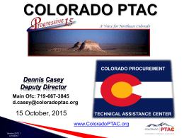 What is Colorado PTAC?