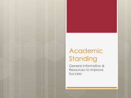 Academic Standing - OSU - The Ohio State University