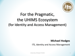 uhims - University of Hawaii