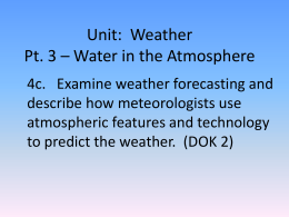 Water in Earth`s Atmosphere Slideshow