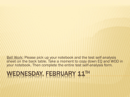Wednesday, February 11