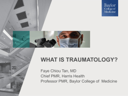 what is traumatology?