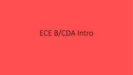 ECE B/CDA INtro