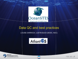 Data QC and best practices