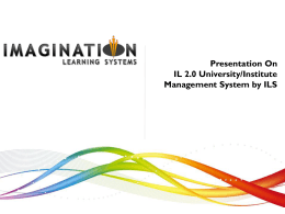 ILS Presentation Template - Imagination Learning Systems