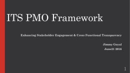 ITS PMO Framework