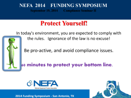 2014 Funding Symposium - San Antonio, TX