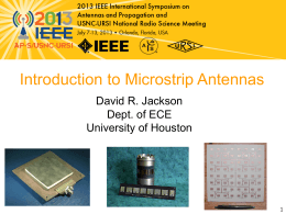 Introduction to Microstrip Antennas - Courses