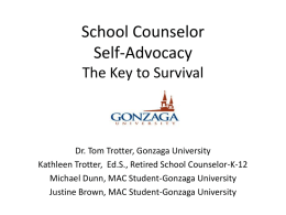 School Counselor Self-Advocacy The Key to Survival