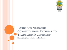 BIDC_Emerging_Sectors4 - Barbados Network Consultation