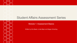 Assessment Basics