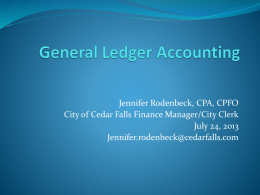 general ledger - Iowa State University Extension and Outreach