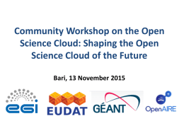 Community Workshop on the Open Science Cloud: Shaping the