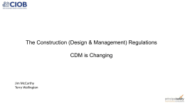 CDM 2015 Consultation
